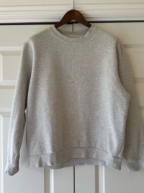 Lululemon Mens Steady State Crewneck Sweatshirt Gray Fleece